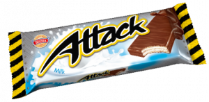 Attack - Cocoa Coated Wafer With Milk Filling